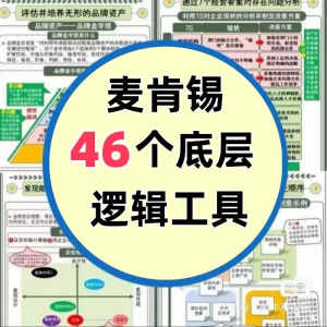 46种麦肯锡思考工具框架底层逻辑137页PPT属于芒格100个思维模型-虚拟仓发货