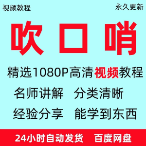 吹口哨视频教程全套从入门到精通方法技巧培训学习在线课程全套-虚拟仓发货