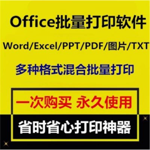Office批量打印软件工具 Word/Excel/PPT/图片/PDF批量打印软件-虚拟仓发货