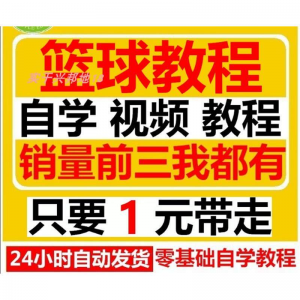 篮球视频教程大全教学训练教学课程基础打篮球技巧街球零基础入门-虚拟仓发货
