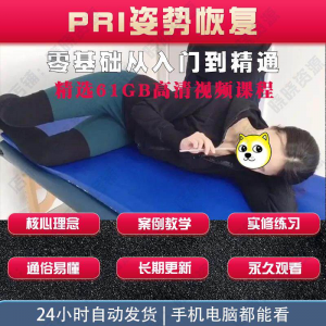 pri姿势恢复技术视频教程呼吸动力技术姿势恢复纠正训练培训课程-虚拟仓发货