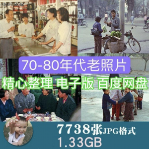 中国70-80年代城市生活老照片人文纪实摄影作品集JPG图片电子版-虚拟仓发货